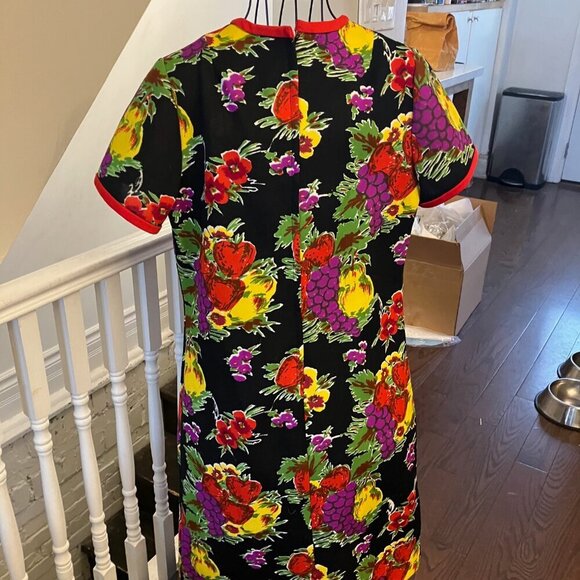 Vintage Poly Fruits and Flowers Dress - Picture 9 of 11
